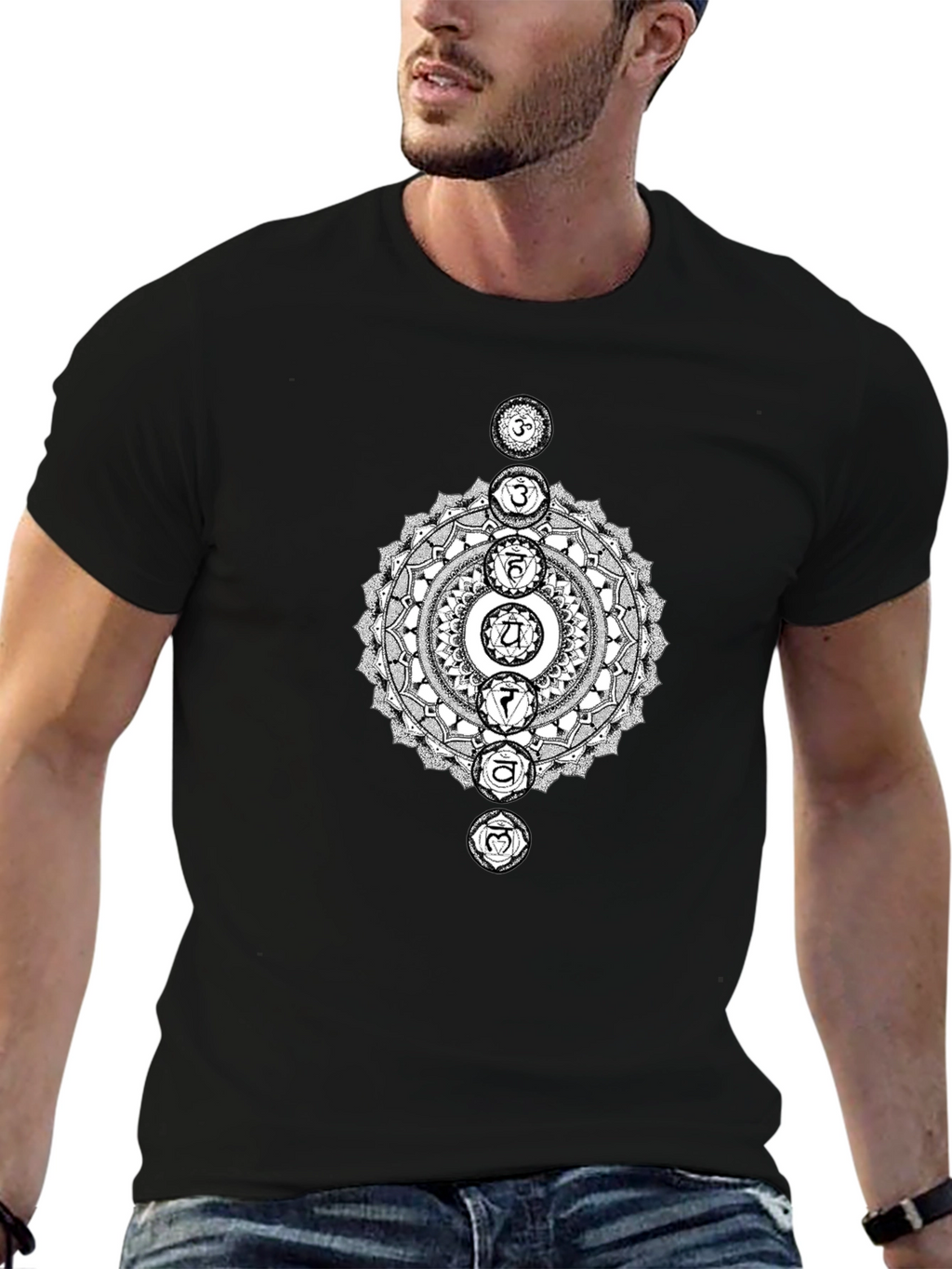 Chakra Mandala T-Shirt - Spiritual Yoga Tee