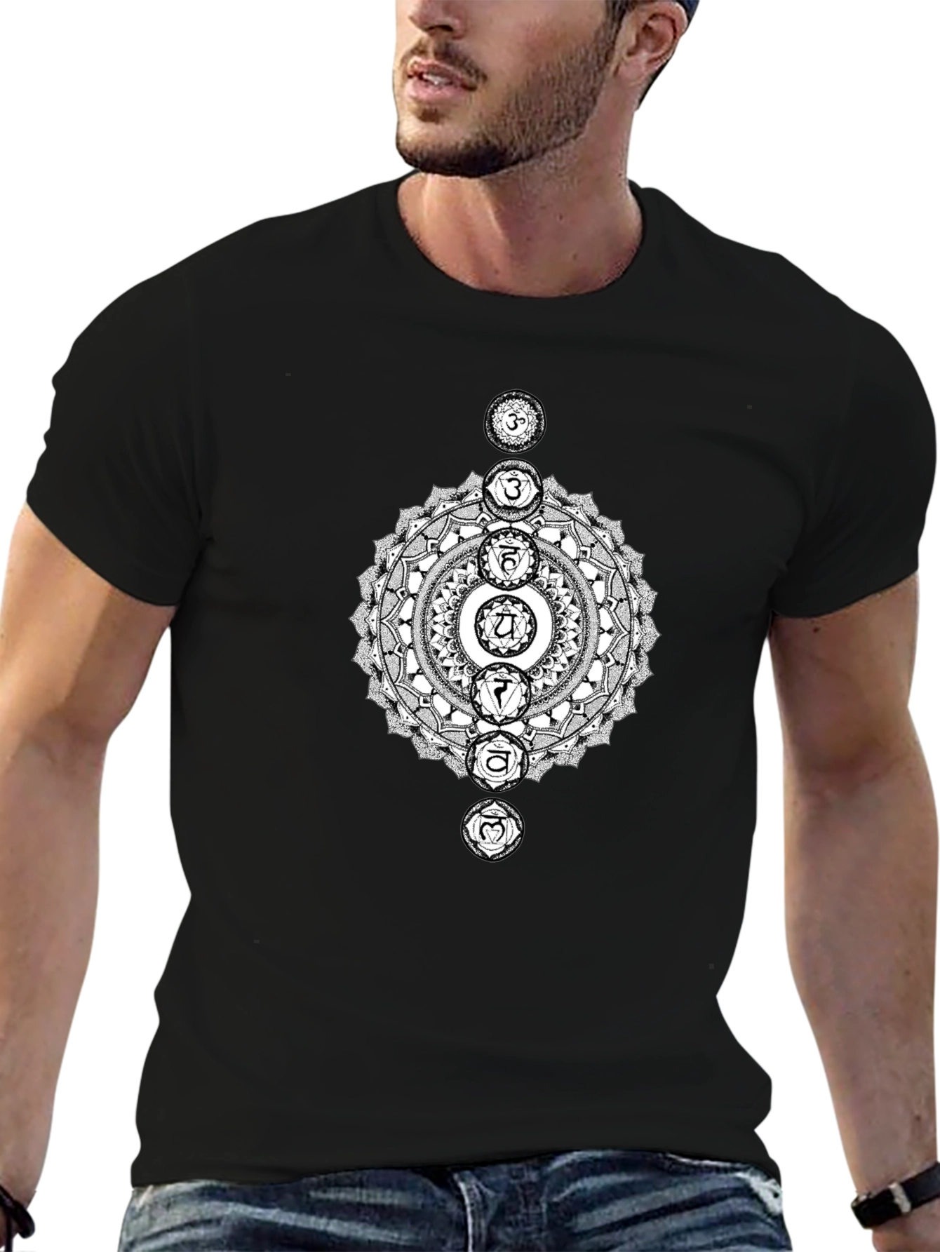 Chakra Mandala T-Shirt - Spiritual Yoga Tee