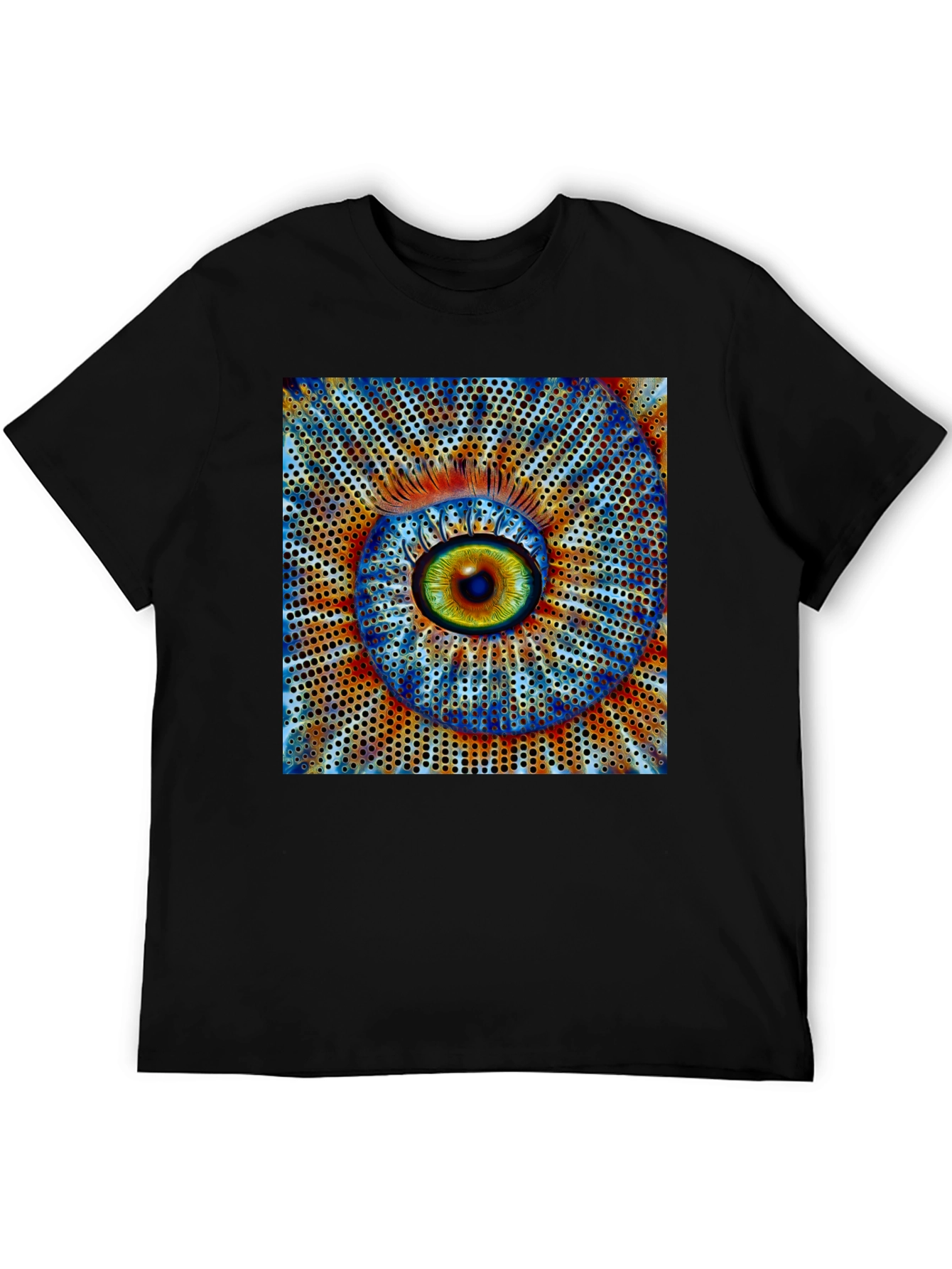 Surreal Eye Graphic Black T-Shirt