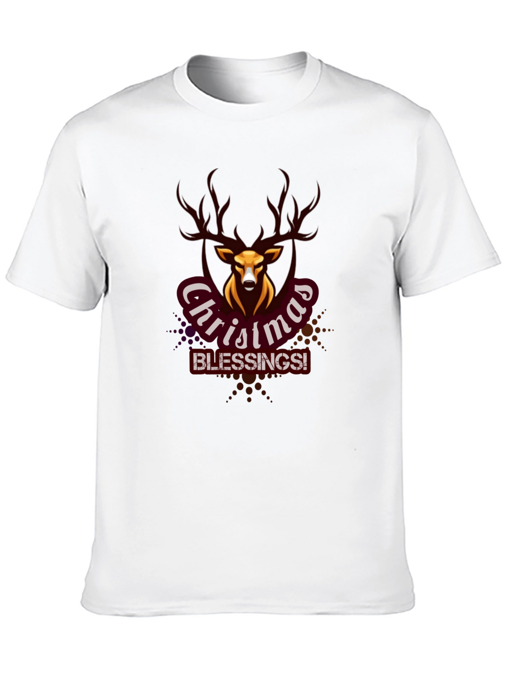 Christmas Blessings Deer Graphic Tee
