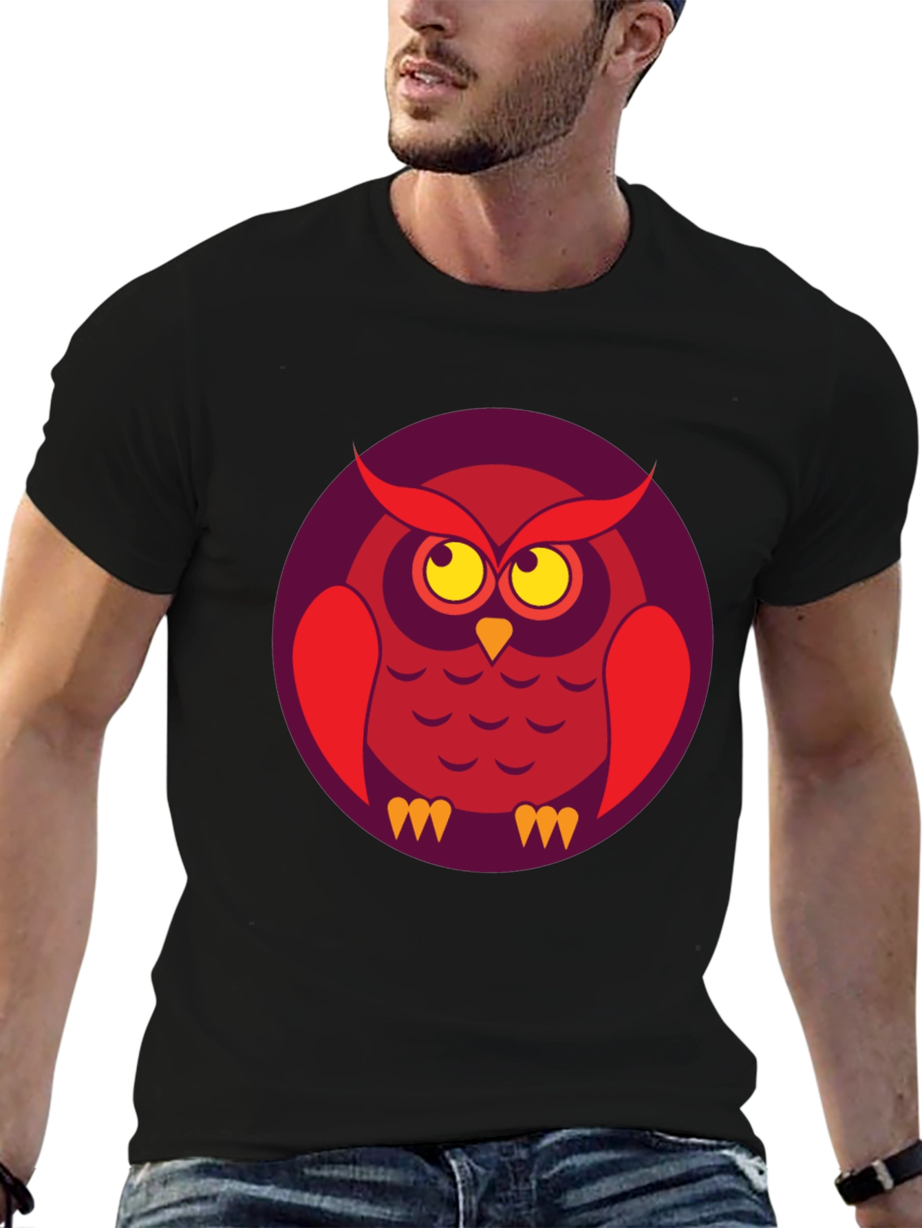 Cool Owl Graphic T-Shirt - Unique Design