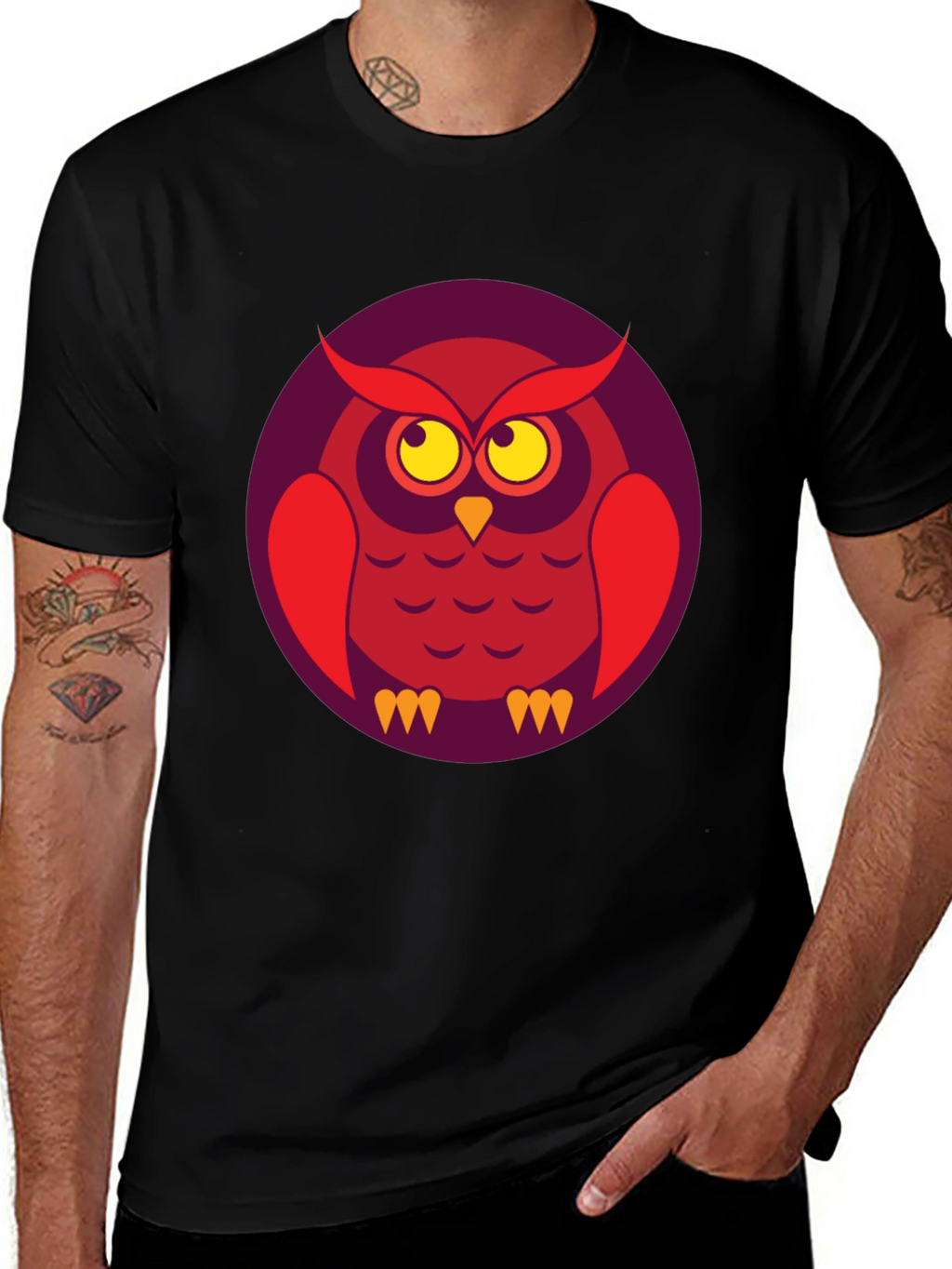 Cool Owl Graphic T-Shirt - Unique Design