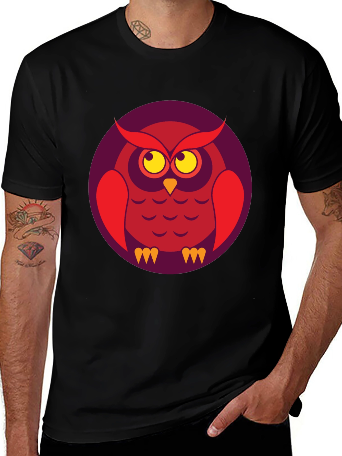 Cool Owl Graphic T-Shirt - Unique Design