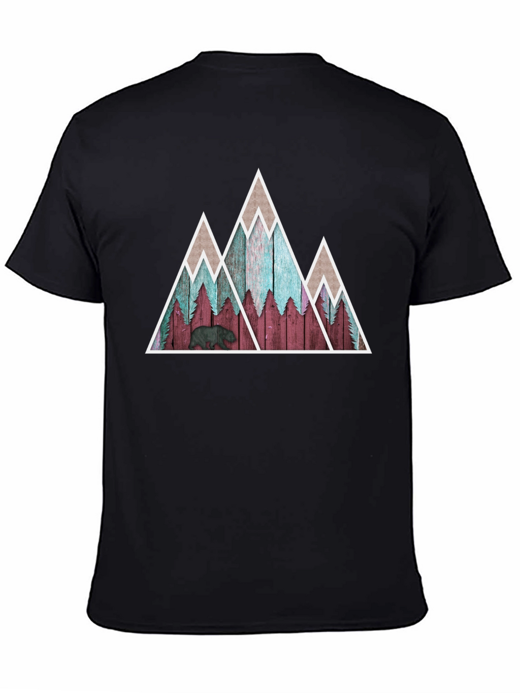 Mountain Bear Graphic Tee - Nature Inspired Design