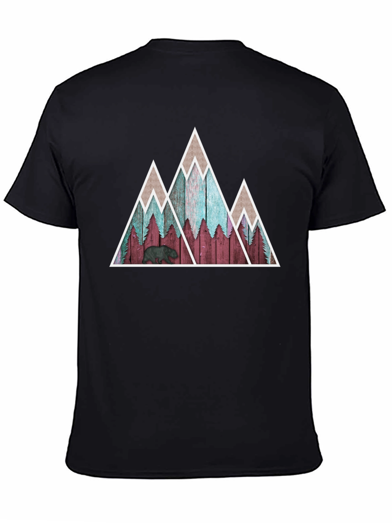 Mountain Bear Graphic Tee - Nature Inspired Design