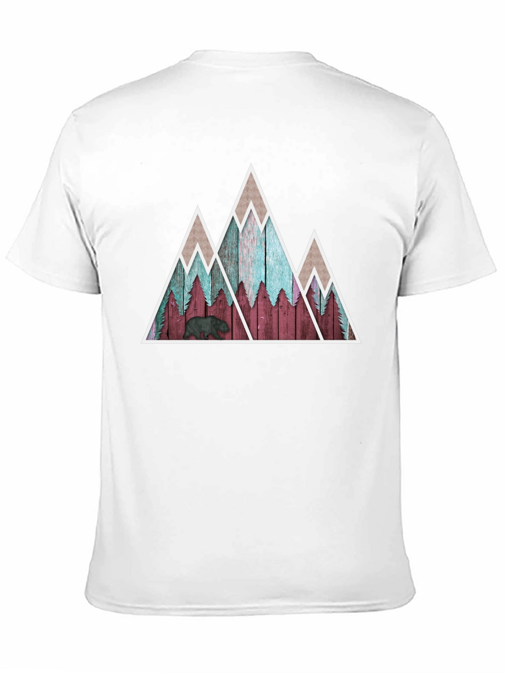 Mountain Bear Graphic Tee - Nature Inspired Design