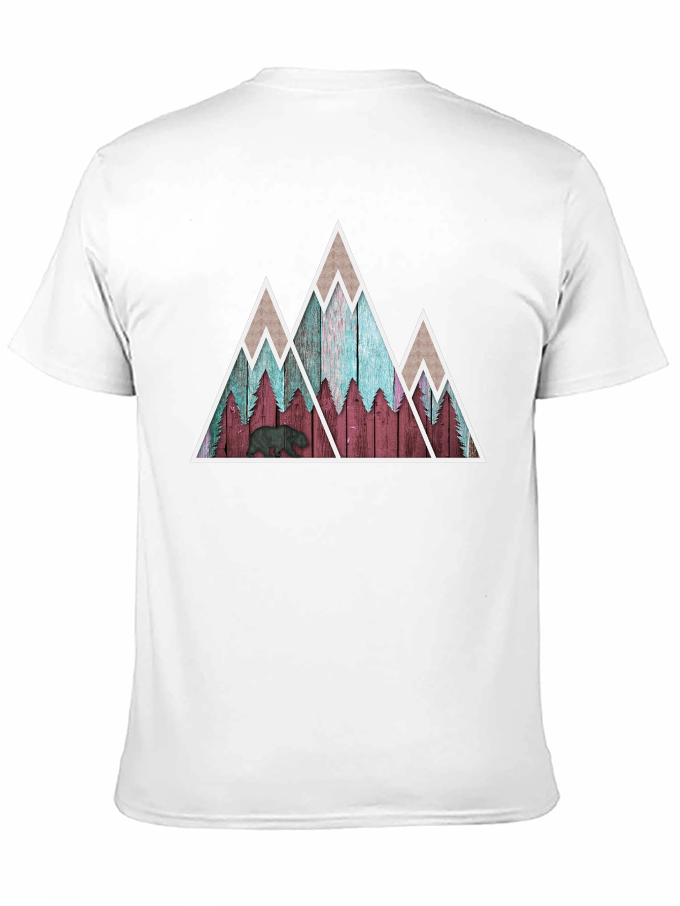 Mountain Bear Graphic Tee - Nature Inspired Design