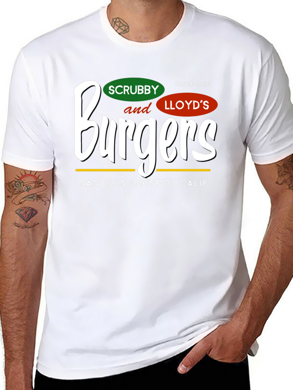 Scrubby and Lloyds Burgers T-Shirt