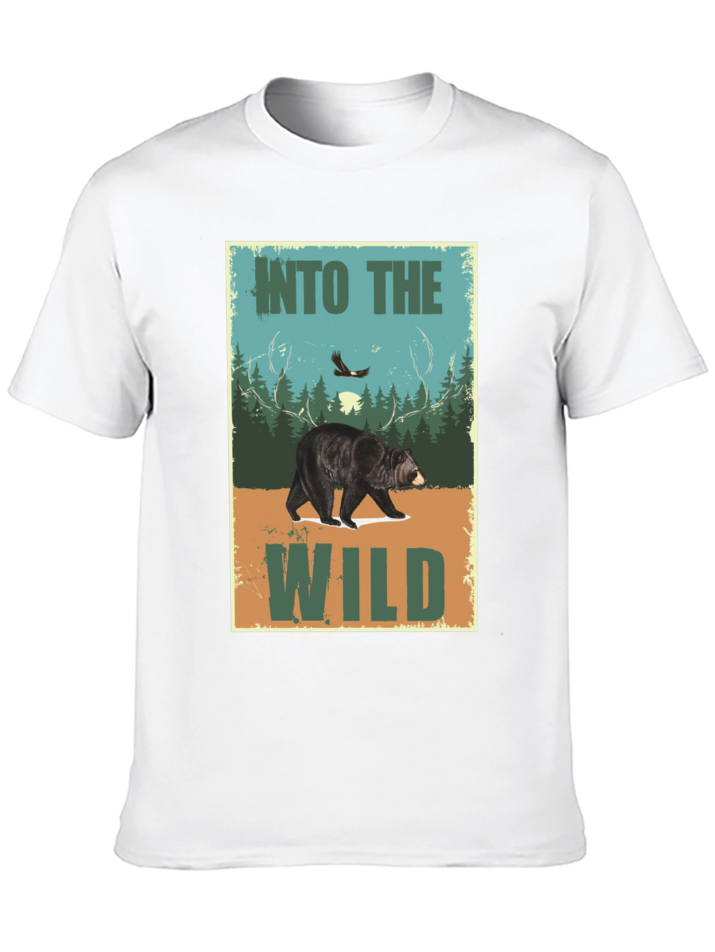 Into The Wild Bear Graphic T-Shirt