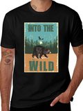 Into The Wild Bear Graphic T-Shirt