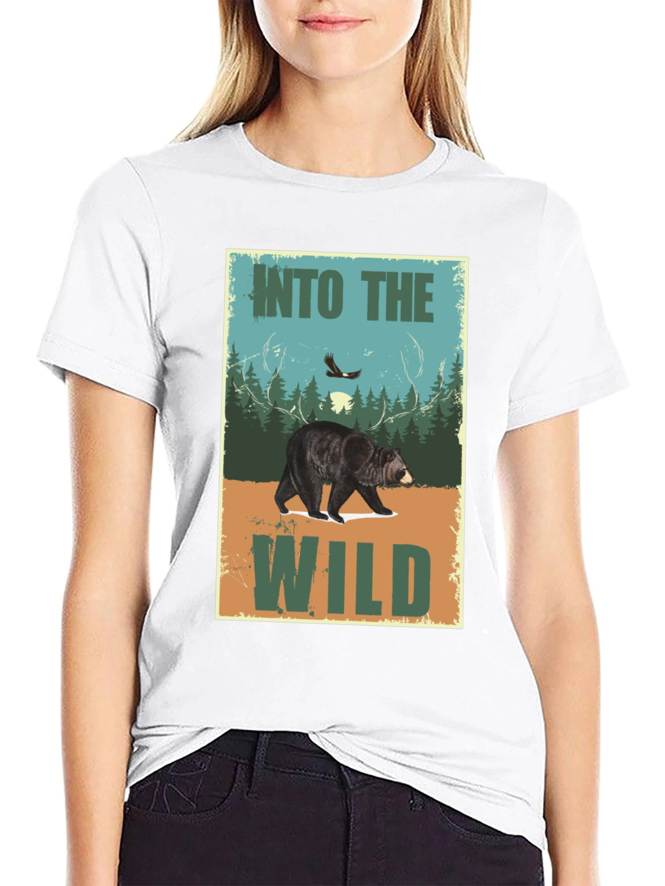 Into The Wild Bear Graphic T-Shirt