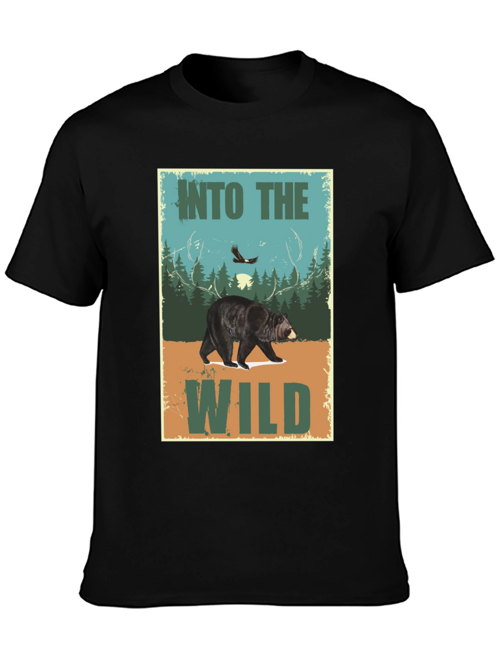Into The Wild Bear Graphic T-Shirt