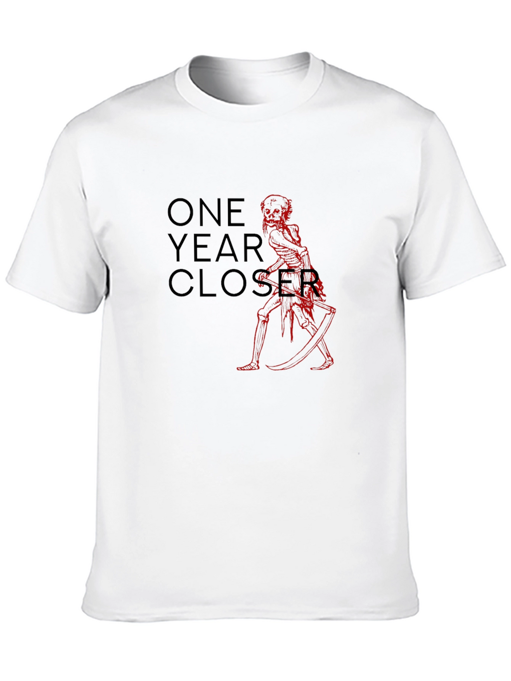 One Year Closer Black Graphic Tee