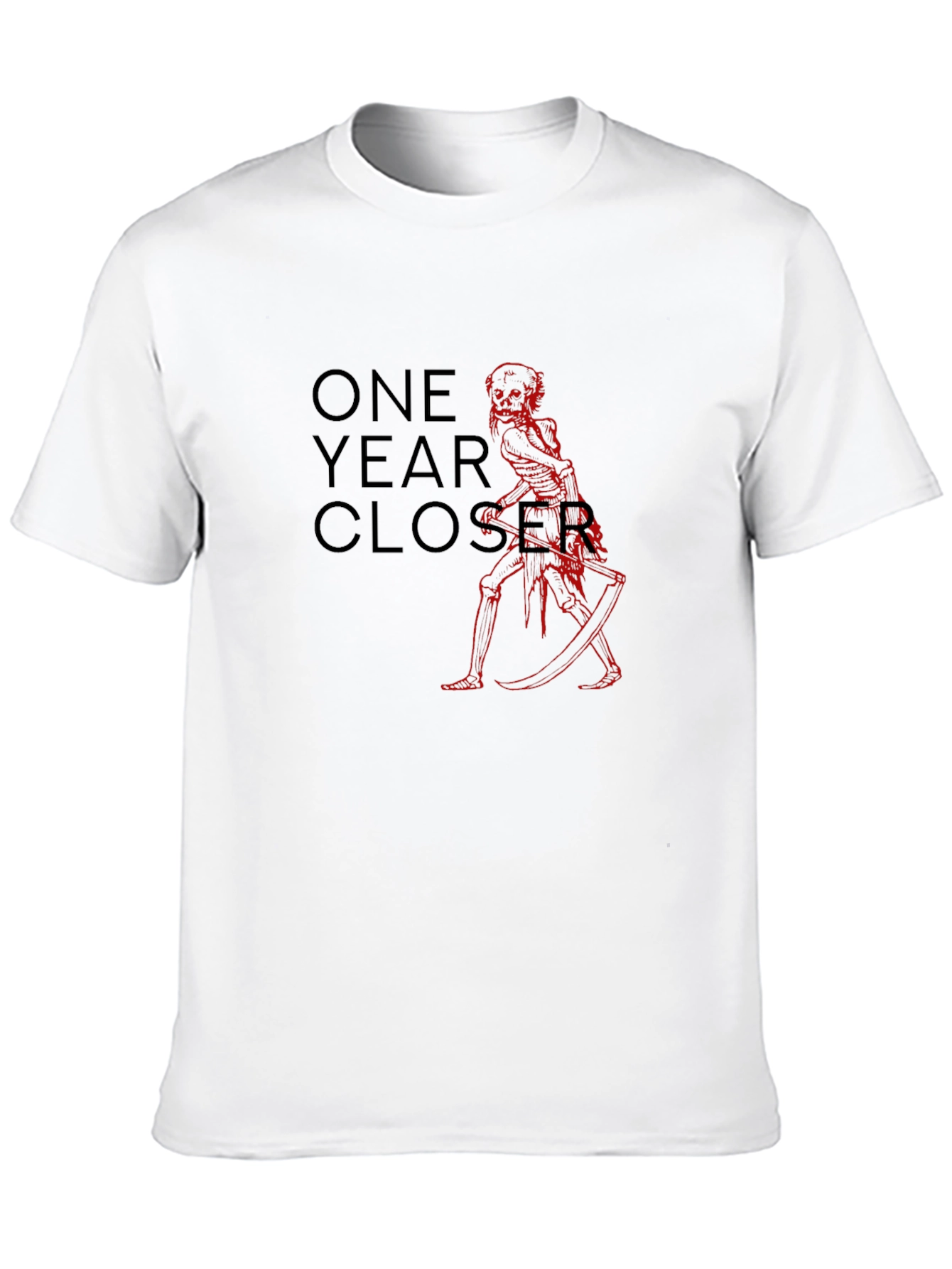 One Year Closer Black Graphic Tee