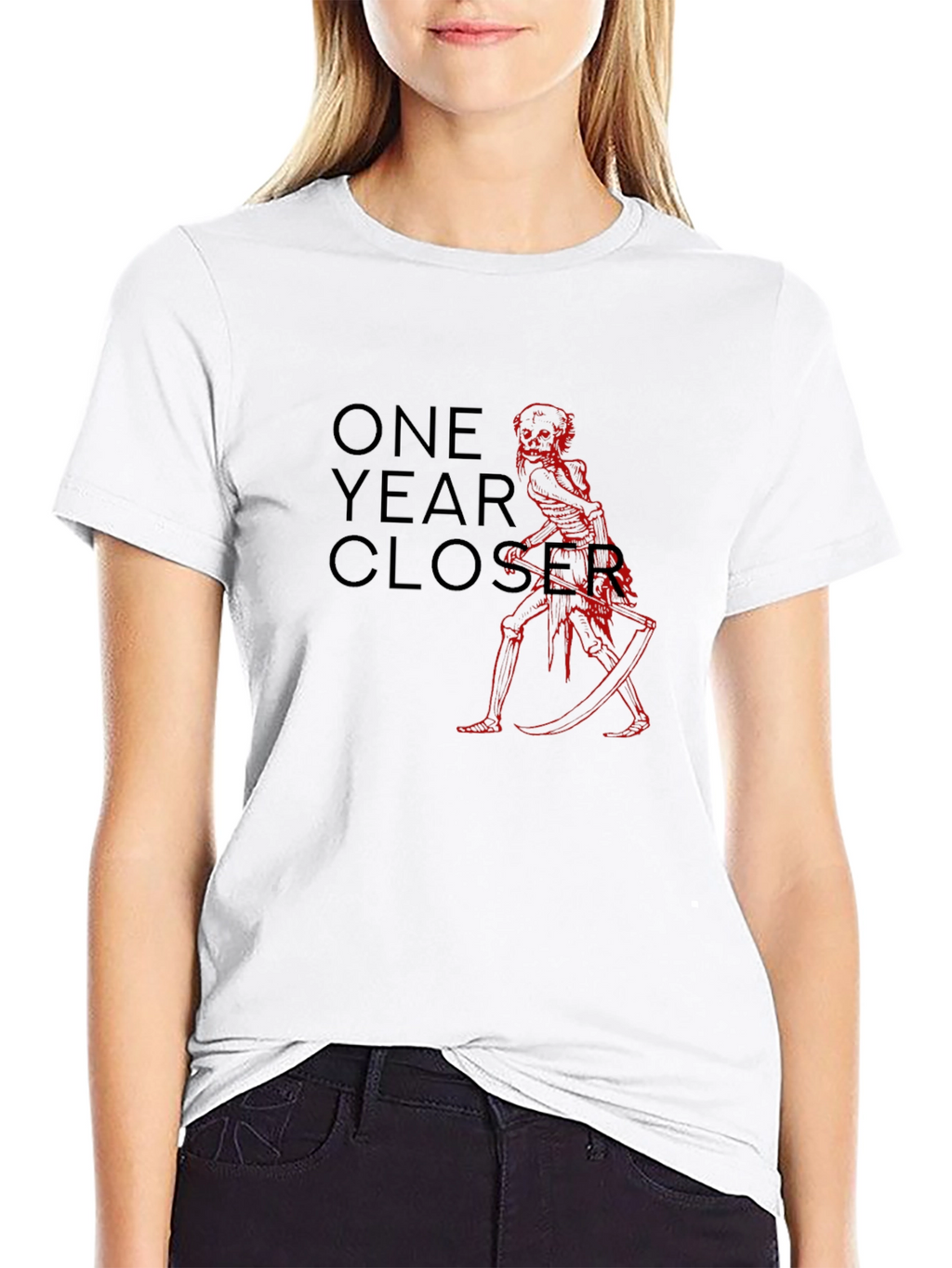 One Year Closer Black Graphic Tee