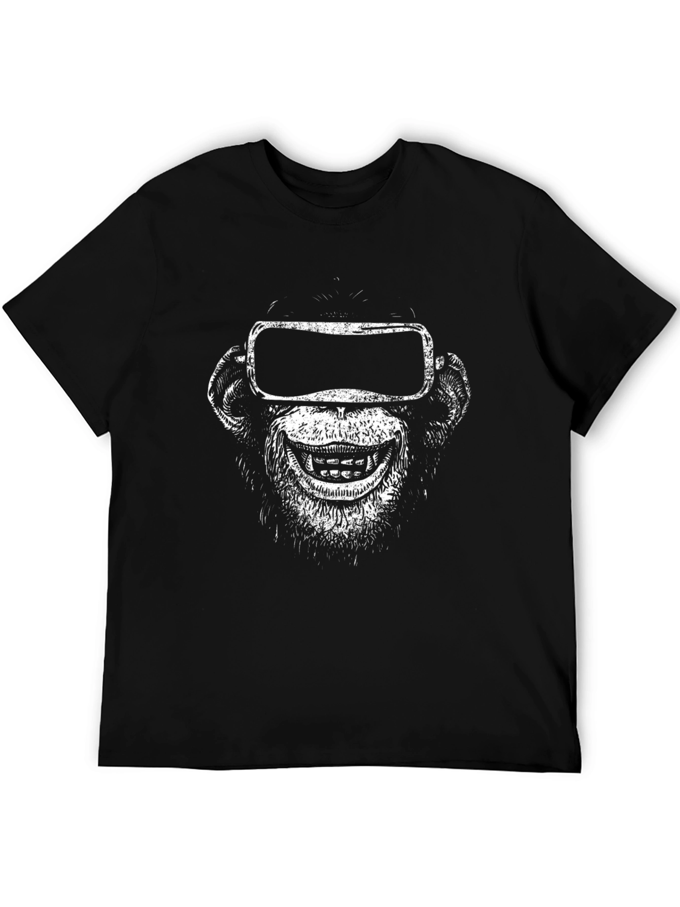 Monkey VR Headset Graphic Tee - Black