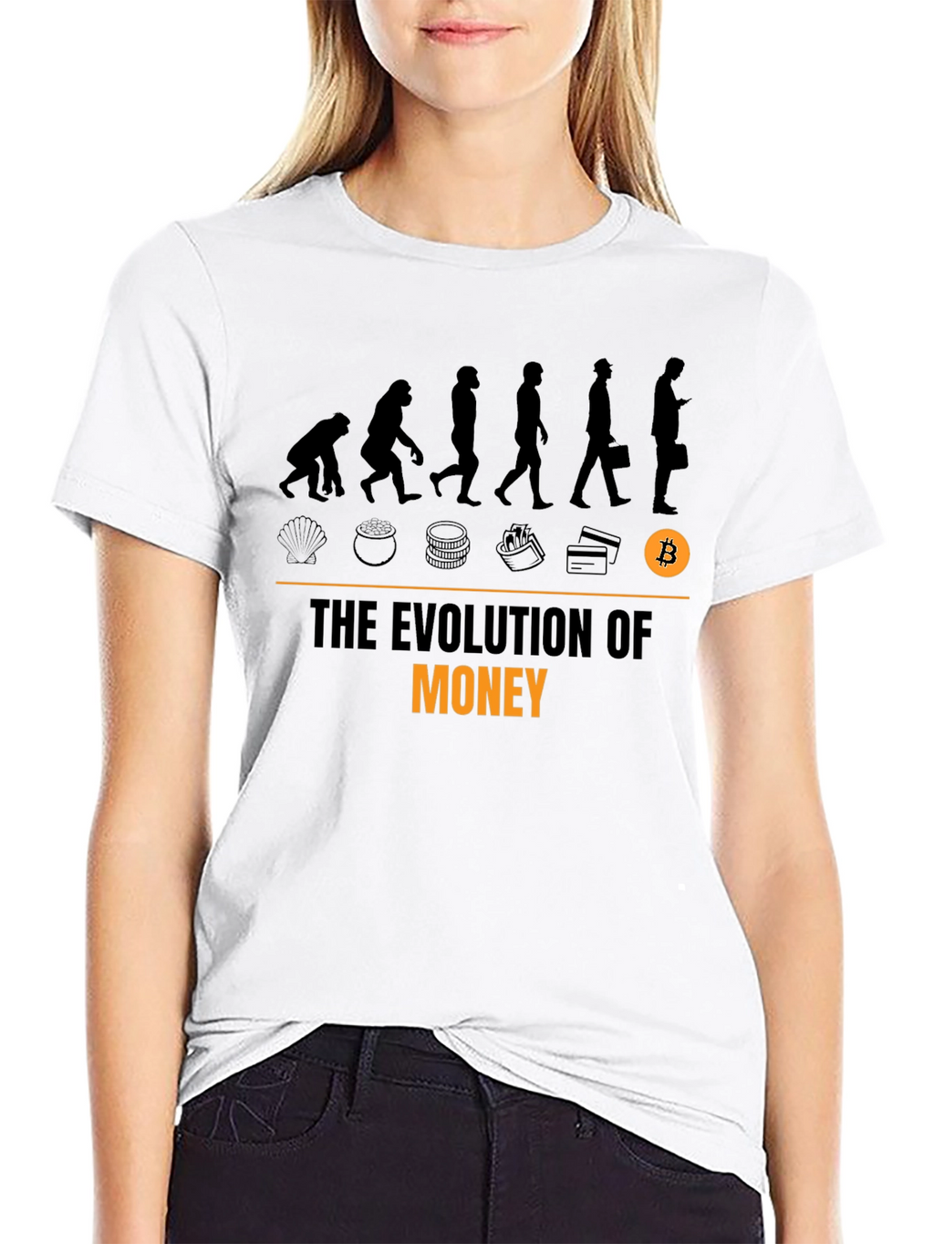 Evolution of Money Bitcoin T-Shirt