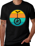 Retro Unicycle Graphic T-Shirt