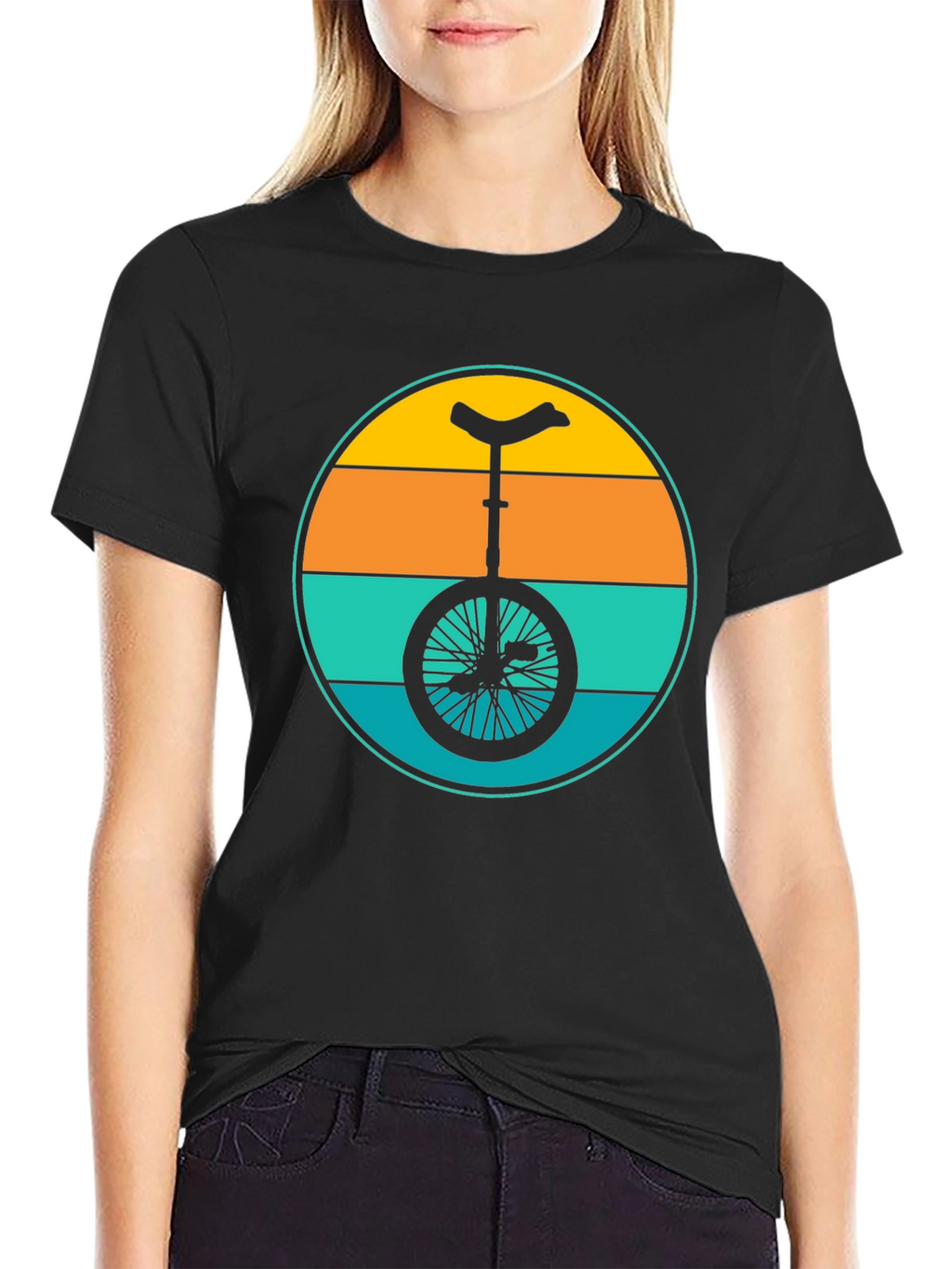 Retro Unicycle Graphic T-Shirt