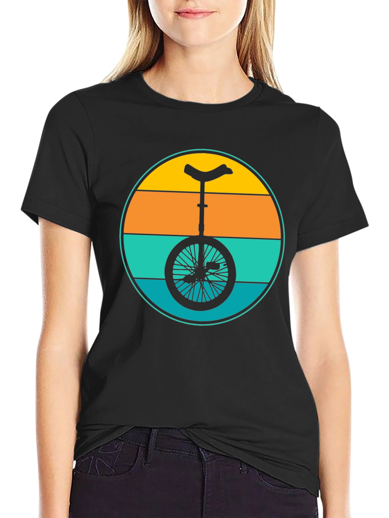 Retro Unicycle Graphic T-Shirt