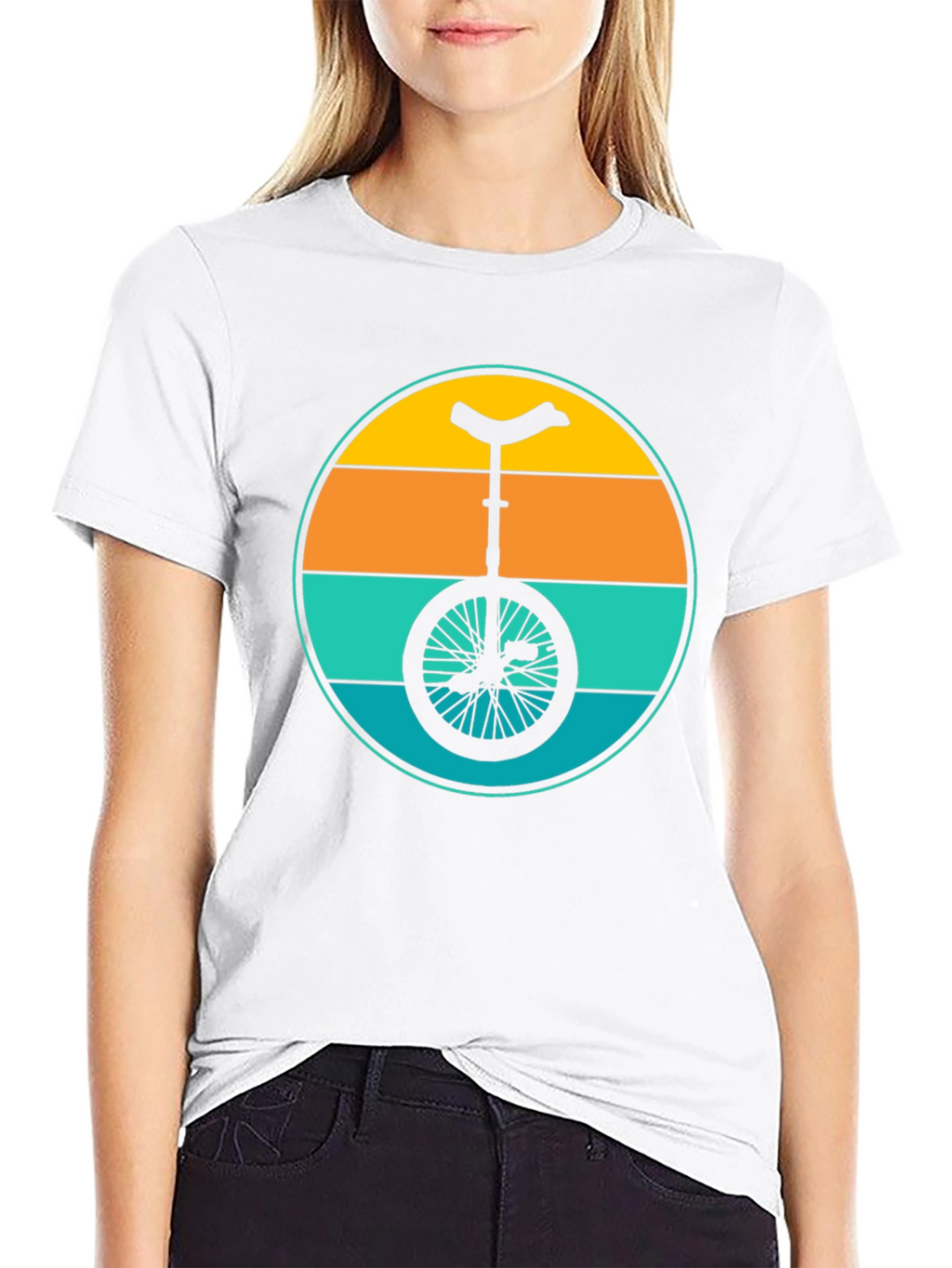Retro Unicycle Graphic T-Shirt