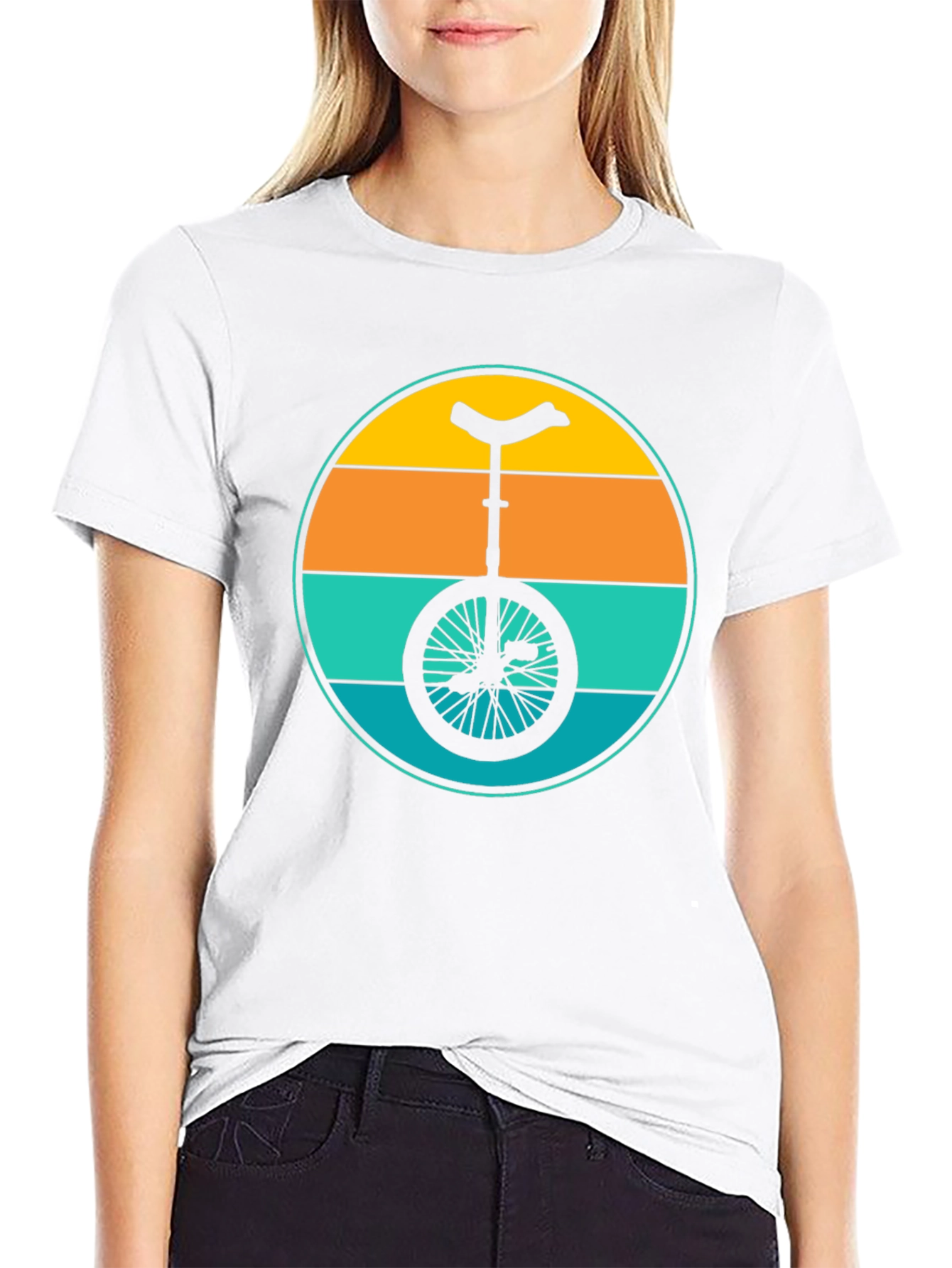 Retro Unicycle Graphic T-Shirt