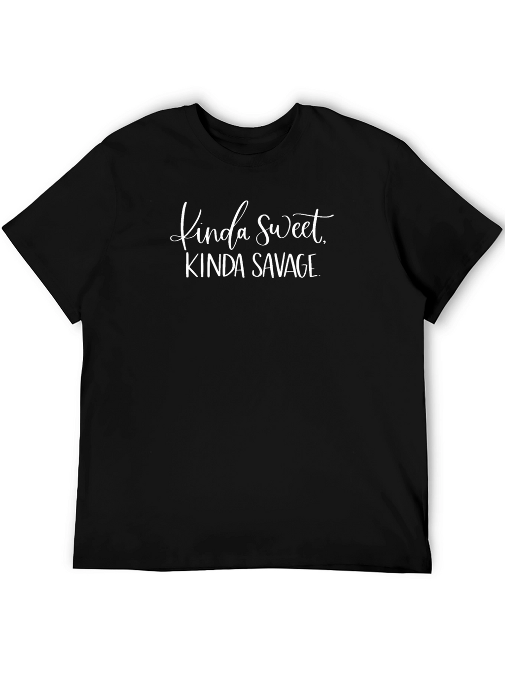 Kinda Sweet Kinda Savage Black Graphic Tee