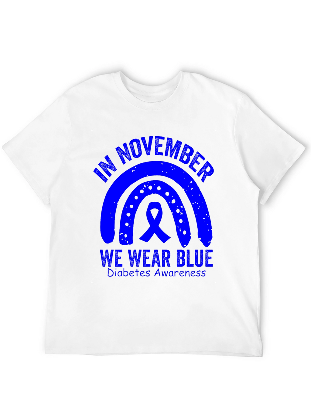 November Diabetes Awareness Blue Ribbon T-Shirt