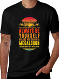 Megalodon Graphic Tee - Always Be Yourself Shark Shirt