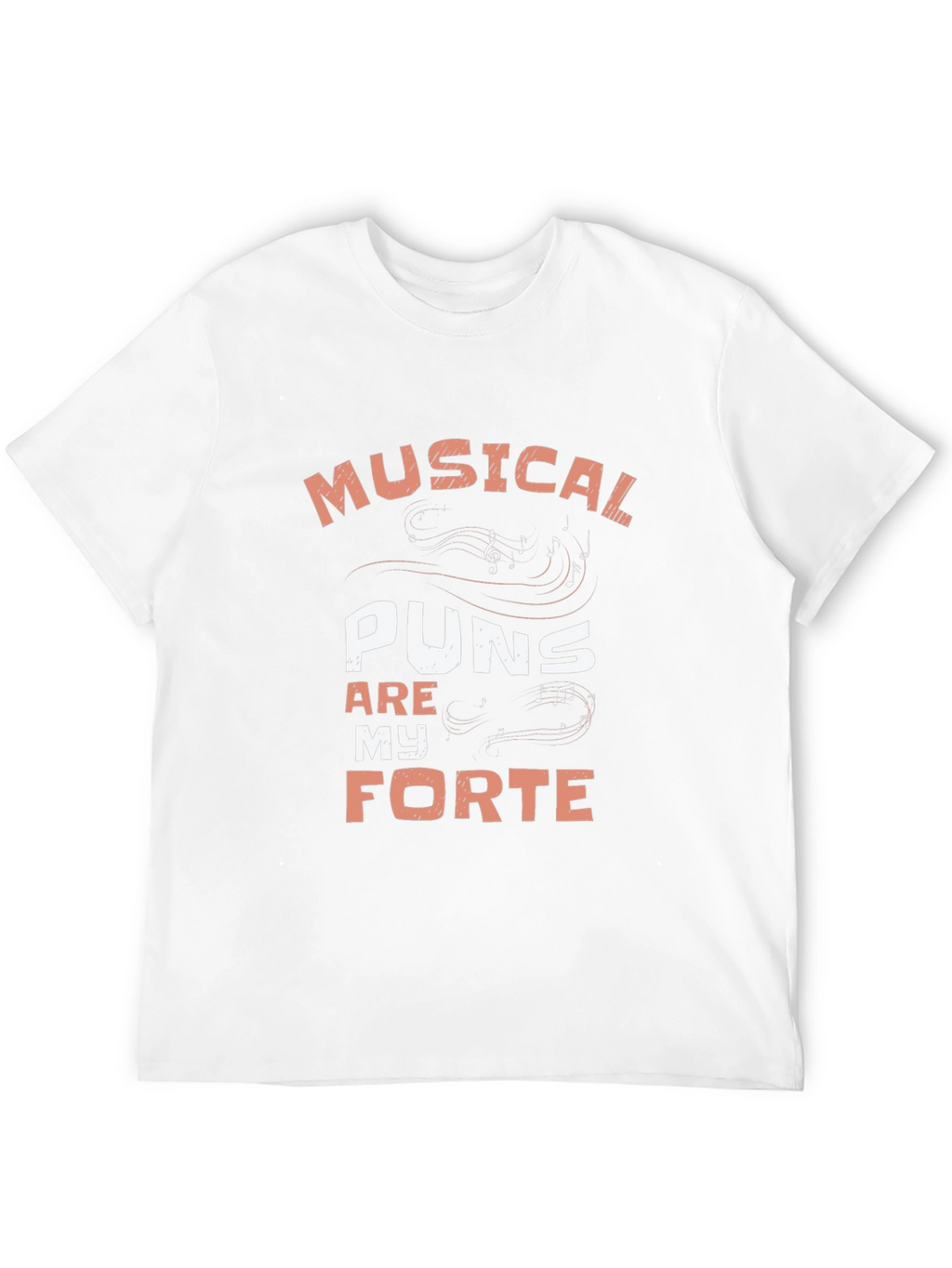 Musical Puns Forte Black T-Shirt