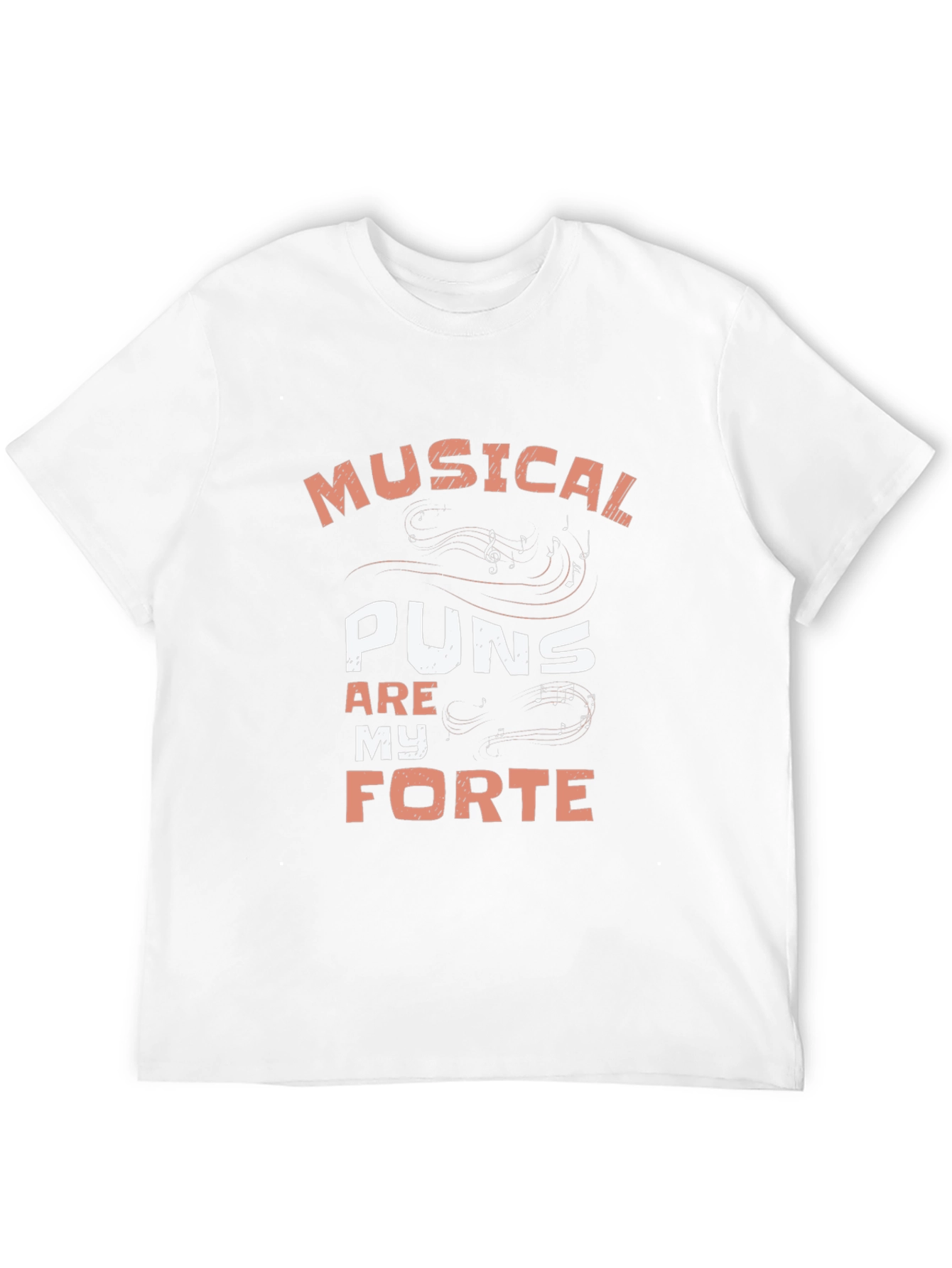 Musical Puns Forte Black T-Shirt