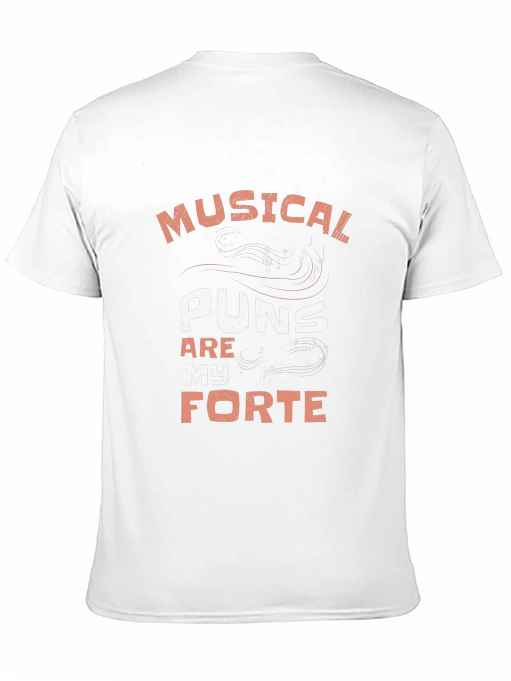 Musical Puns Forte Black T-Shirt