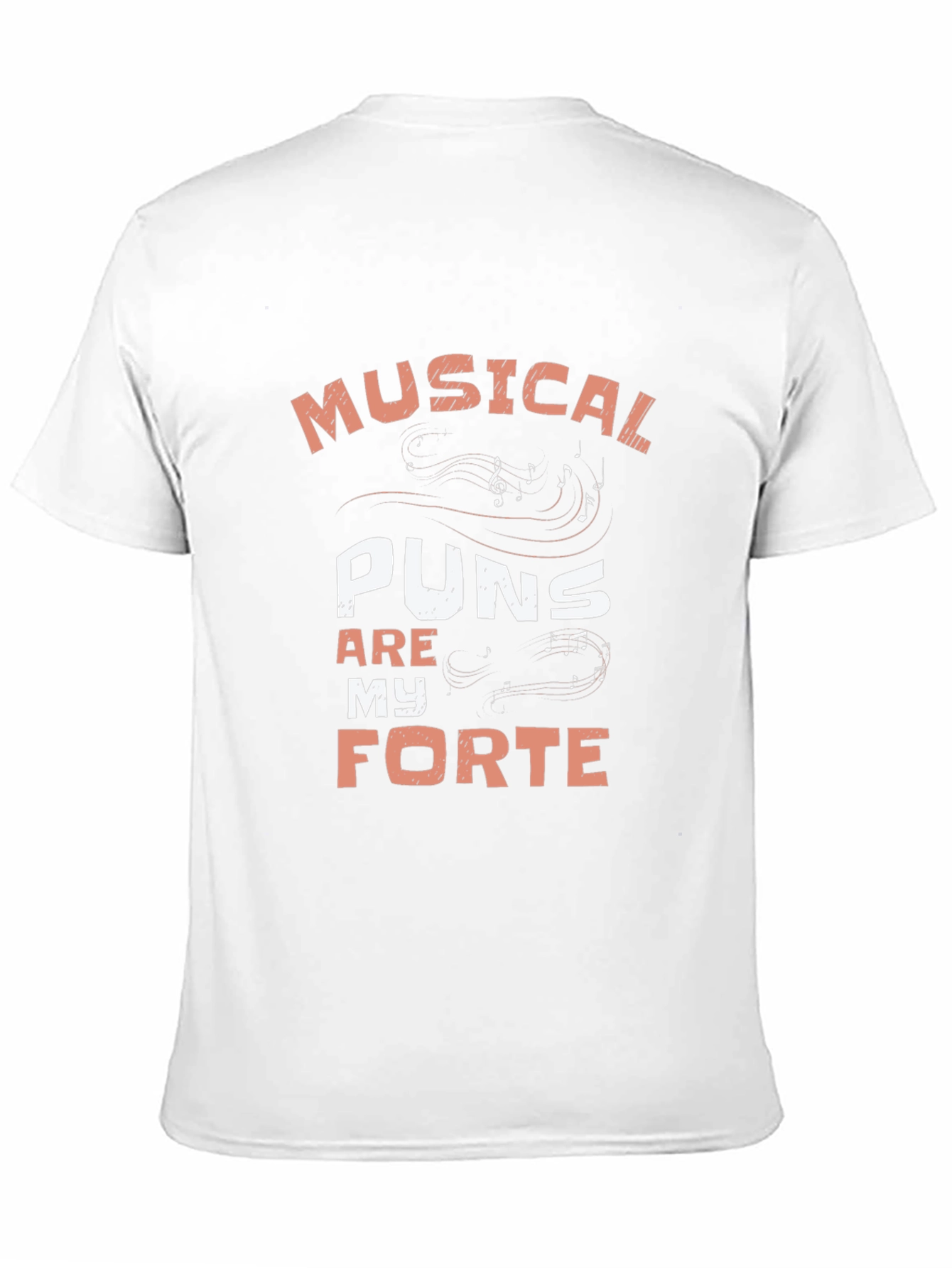 Musical Puns Forte Black T-Shirt