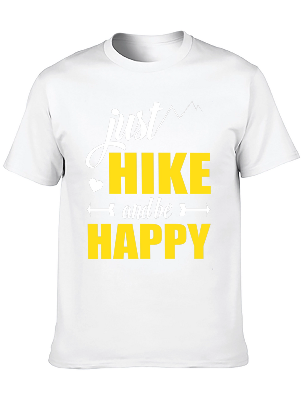 Just Hike and Be Happy Black T-Shirt
