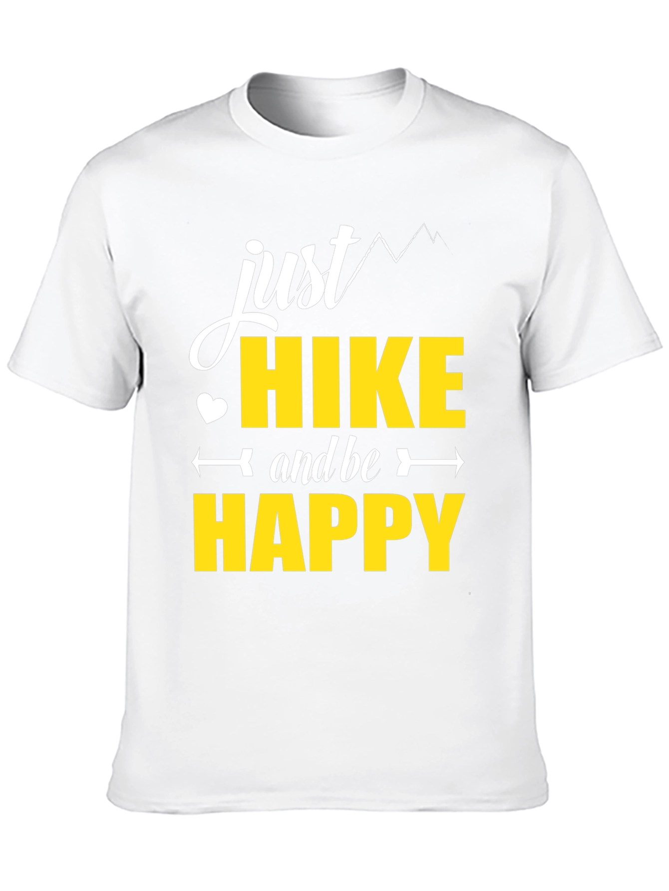 Just Hike and Be Happy Black T-Shirt