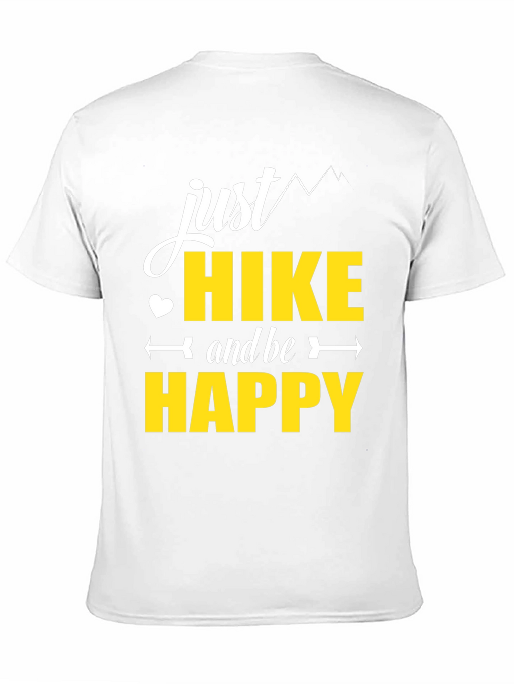 Just Hike and Be Happy Black T-Shirt