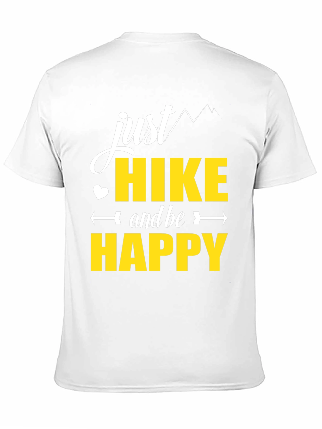 Just Hike and Be Happy Black T-Shirt