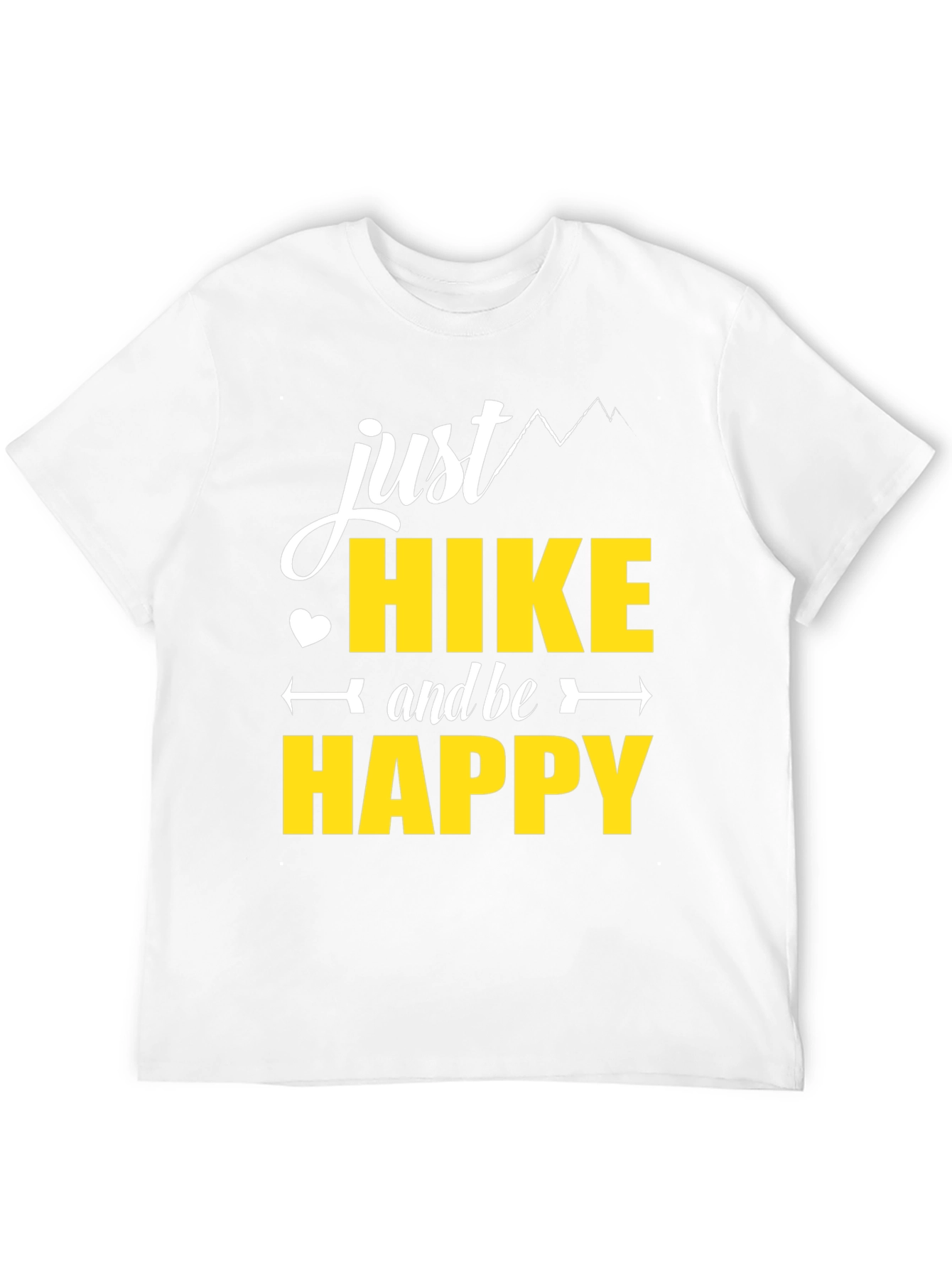 Just Hike and Be Happy Black T-Shirt