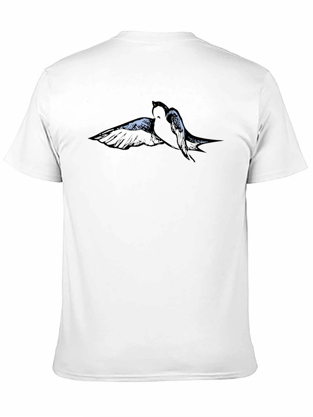 Swallow Bird Graphic Tee - Mens Black T-Shirt