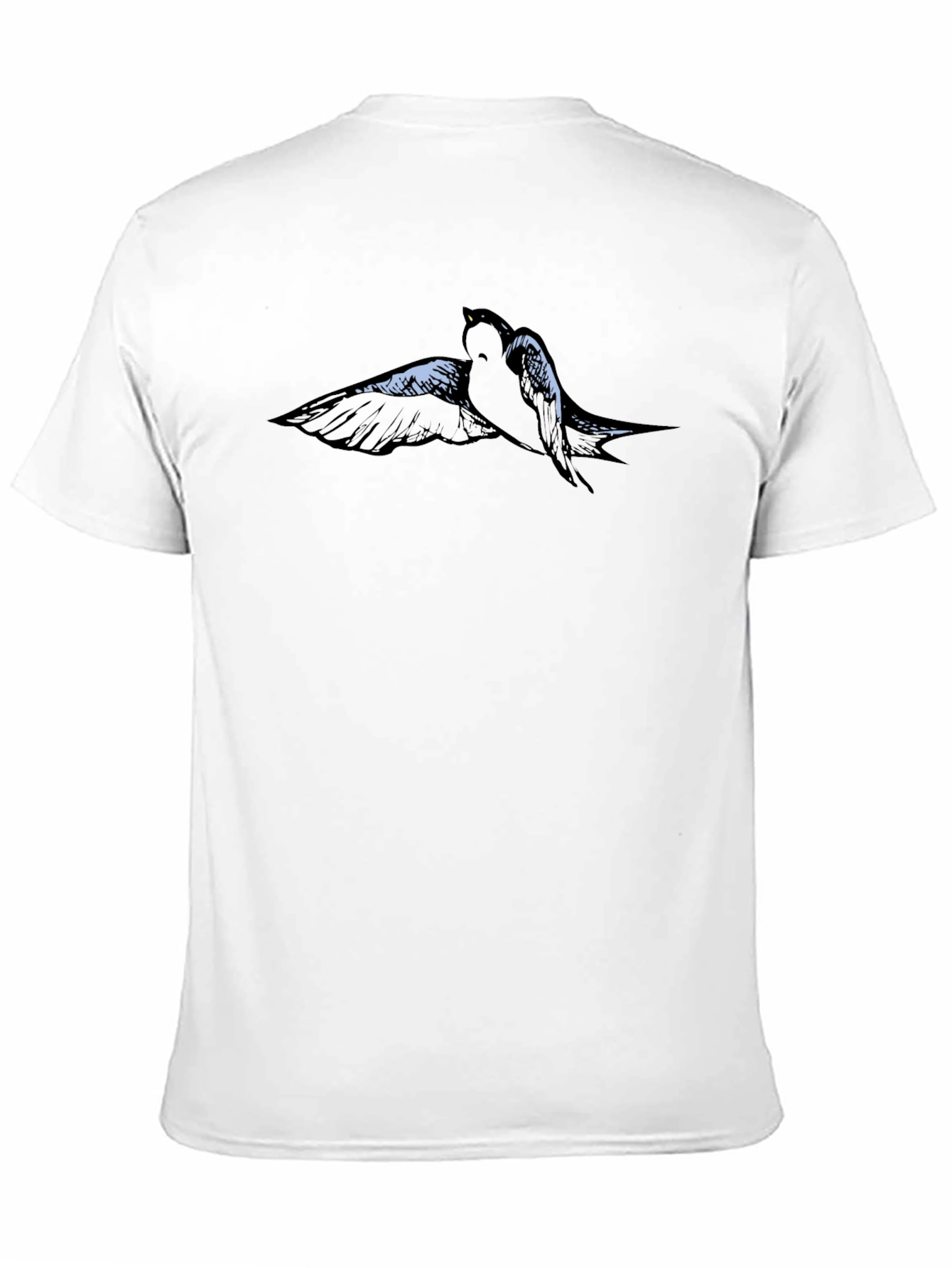 Swallow Bird Graphic Tee - Mens Black T-Shirt
