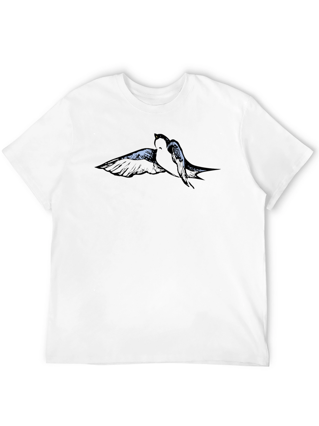 Swallow Bird Graphic Tee - Mens Black T-Shirt