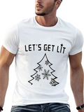 Lets Get Lit Christmas Tree T-Shirt