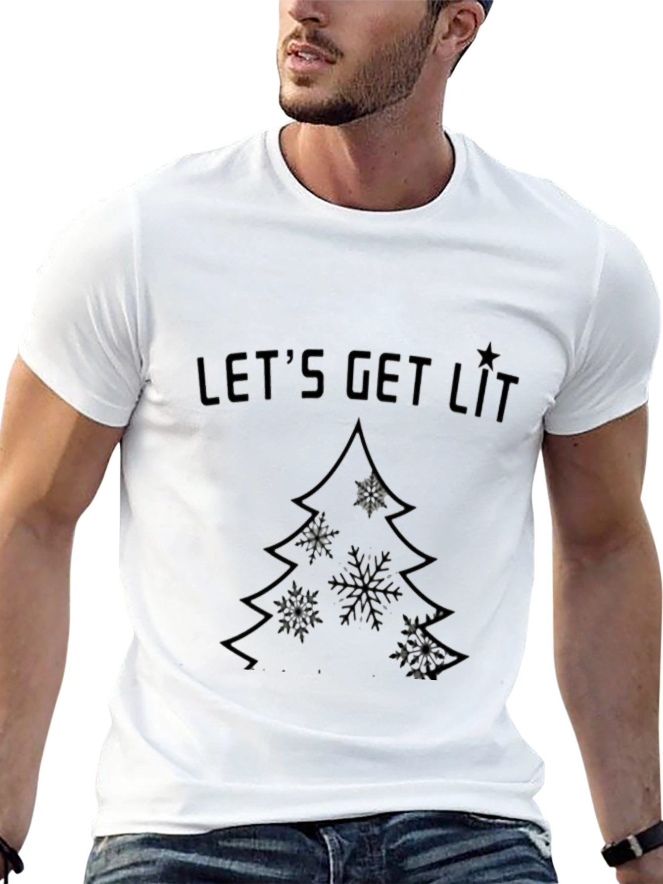 Lets Get Lit Christmas Tree T-Shirt