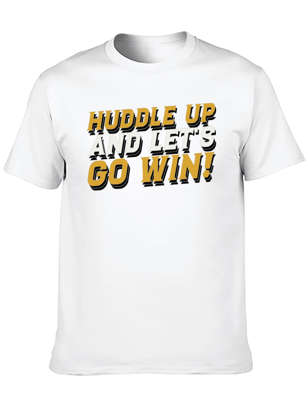 Huddle Up! Graphic Tee - Black Cotton Blend