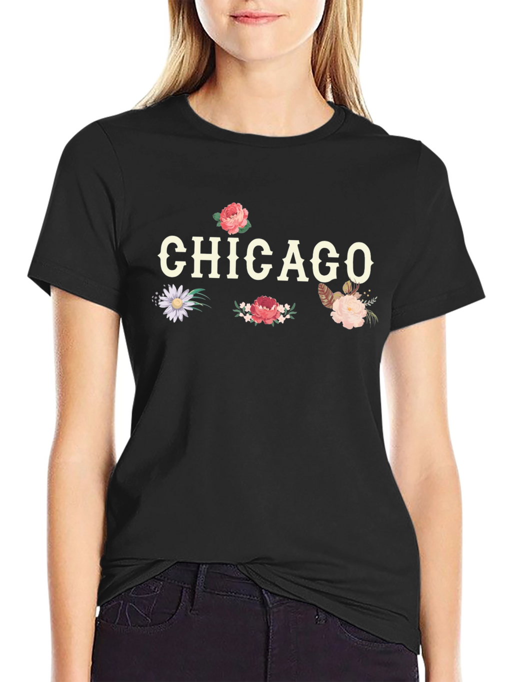 Chicago Floral Graphic Tee - Unisex