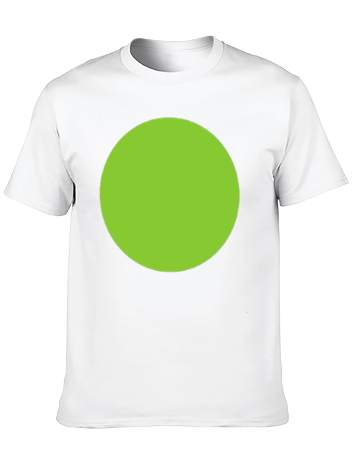 Mens Black T-Shirt with Green Circle Design