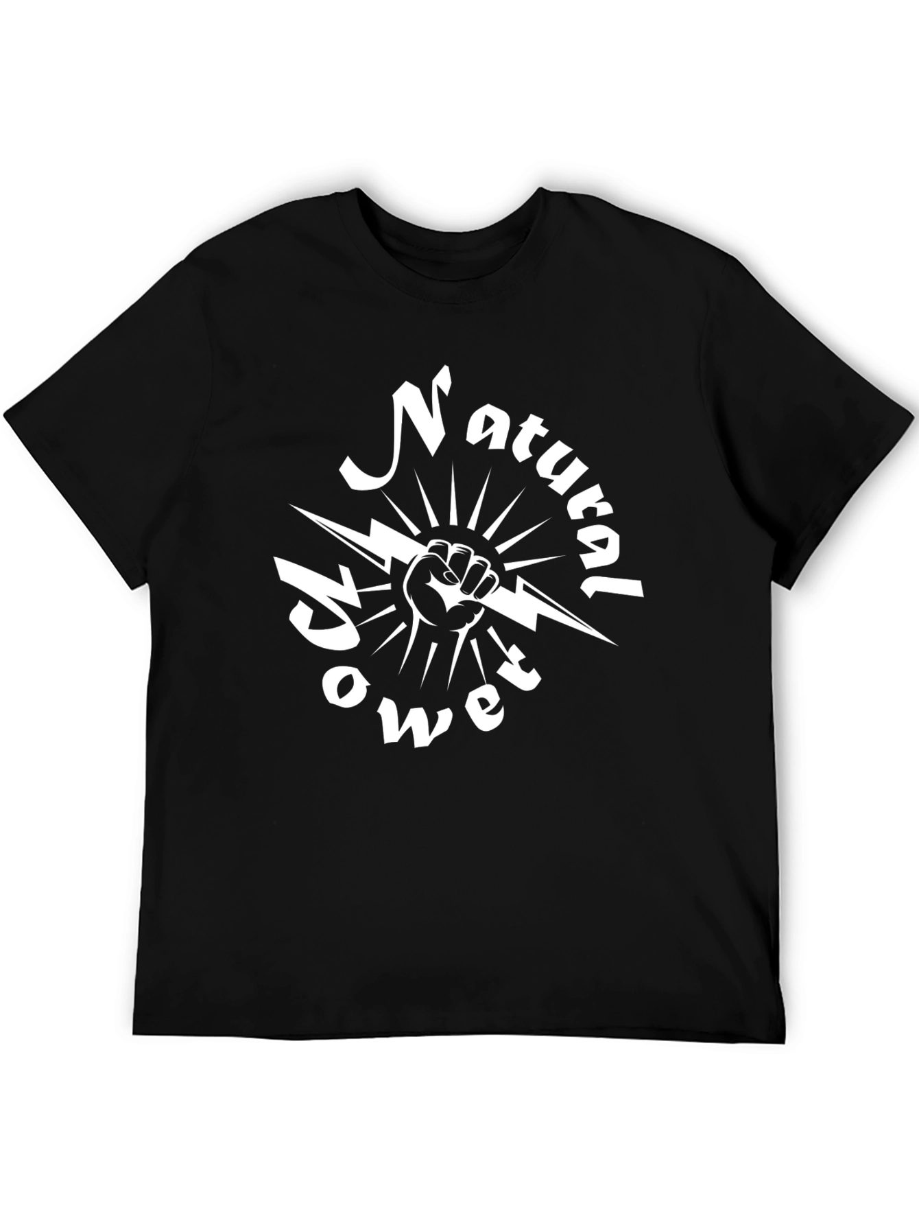 Natural Power Black T-Shirt