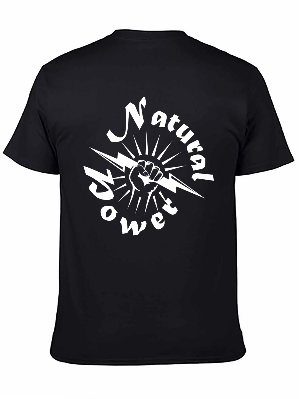 Natural Power Black T-Shirt
