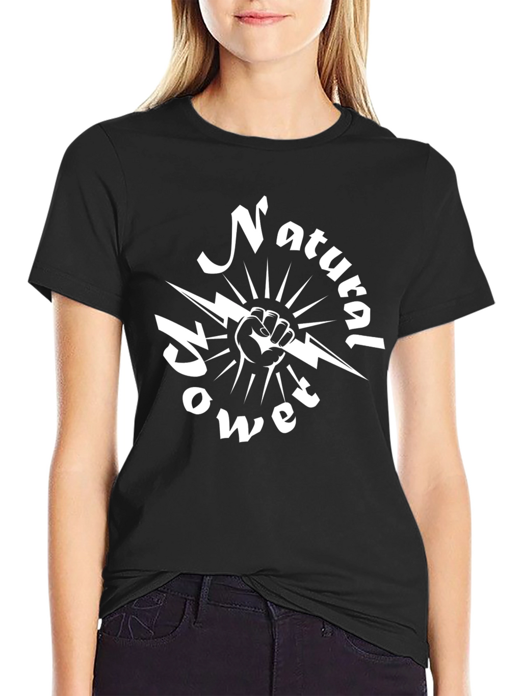Natural Power Black T-Shirt