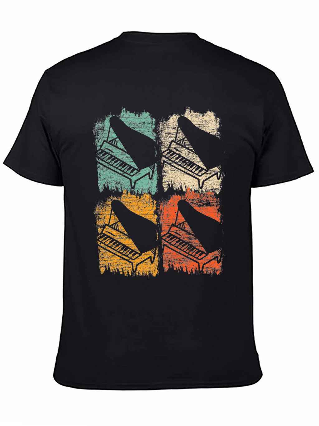 Retro Piano T-Shirt - Musical Instrument Tee